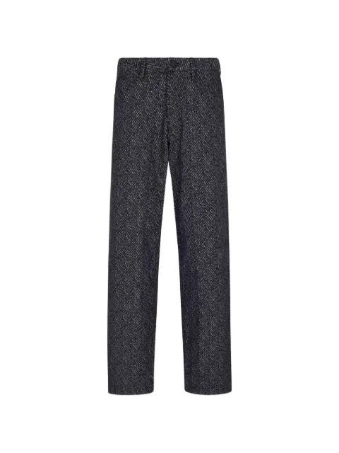 Giorgio Armani chevron-jacquard jeans