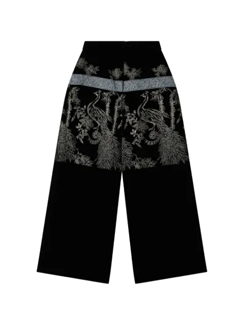Giorgio Armani pantalones de terciopelo bordados
