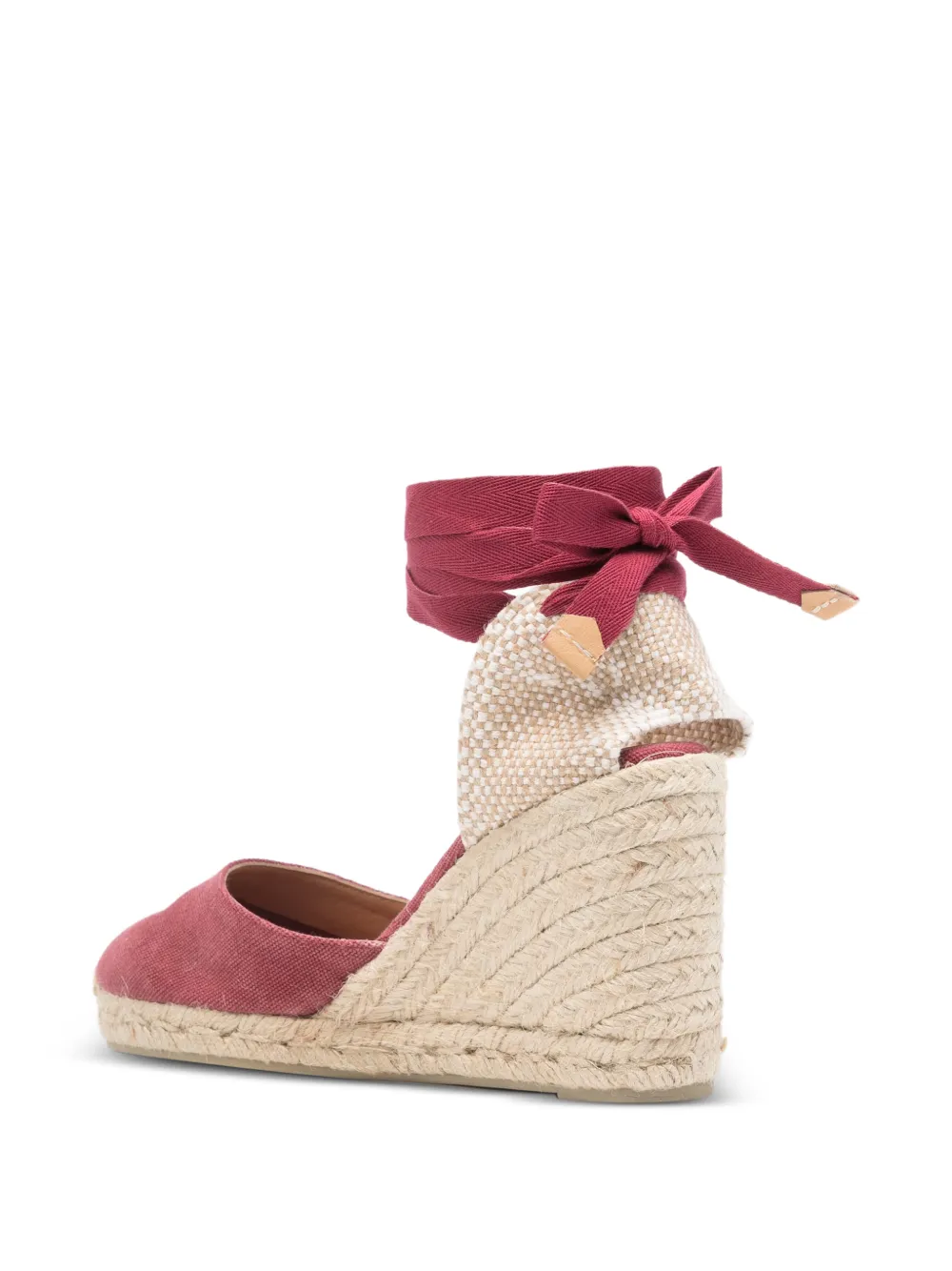 Castañer Carina espadrilles met sleehak Rood