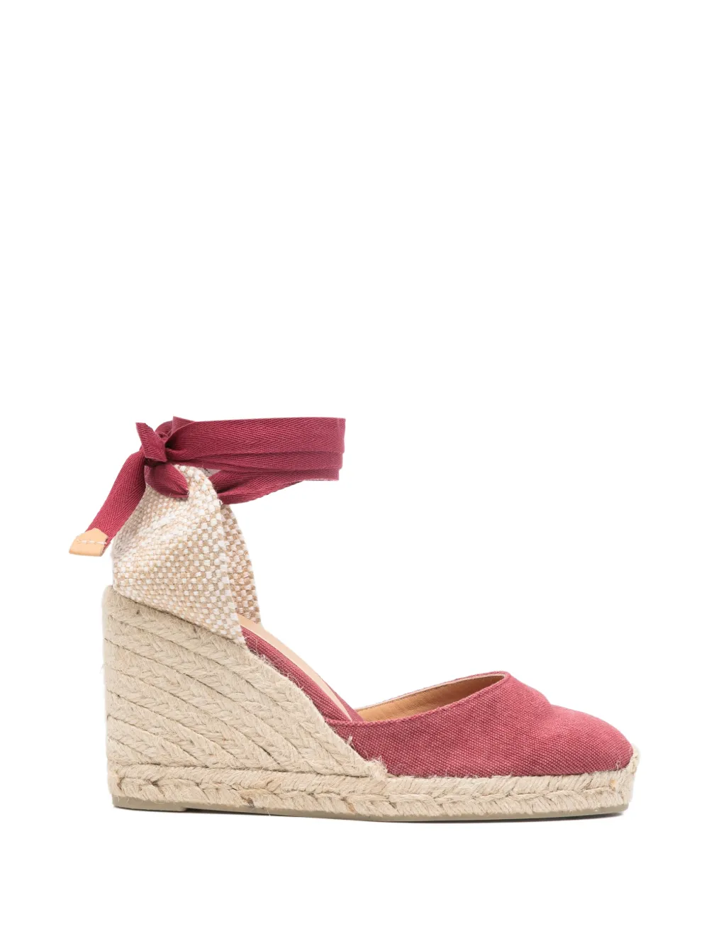 Castañer Espadrilles Carina con zeppa - Rosso