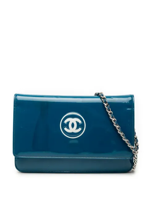 CHANEL Pre-Owned 2012-2013 CC Patent Wallet On Chain crossbody bag
