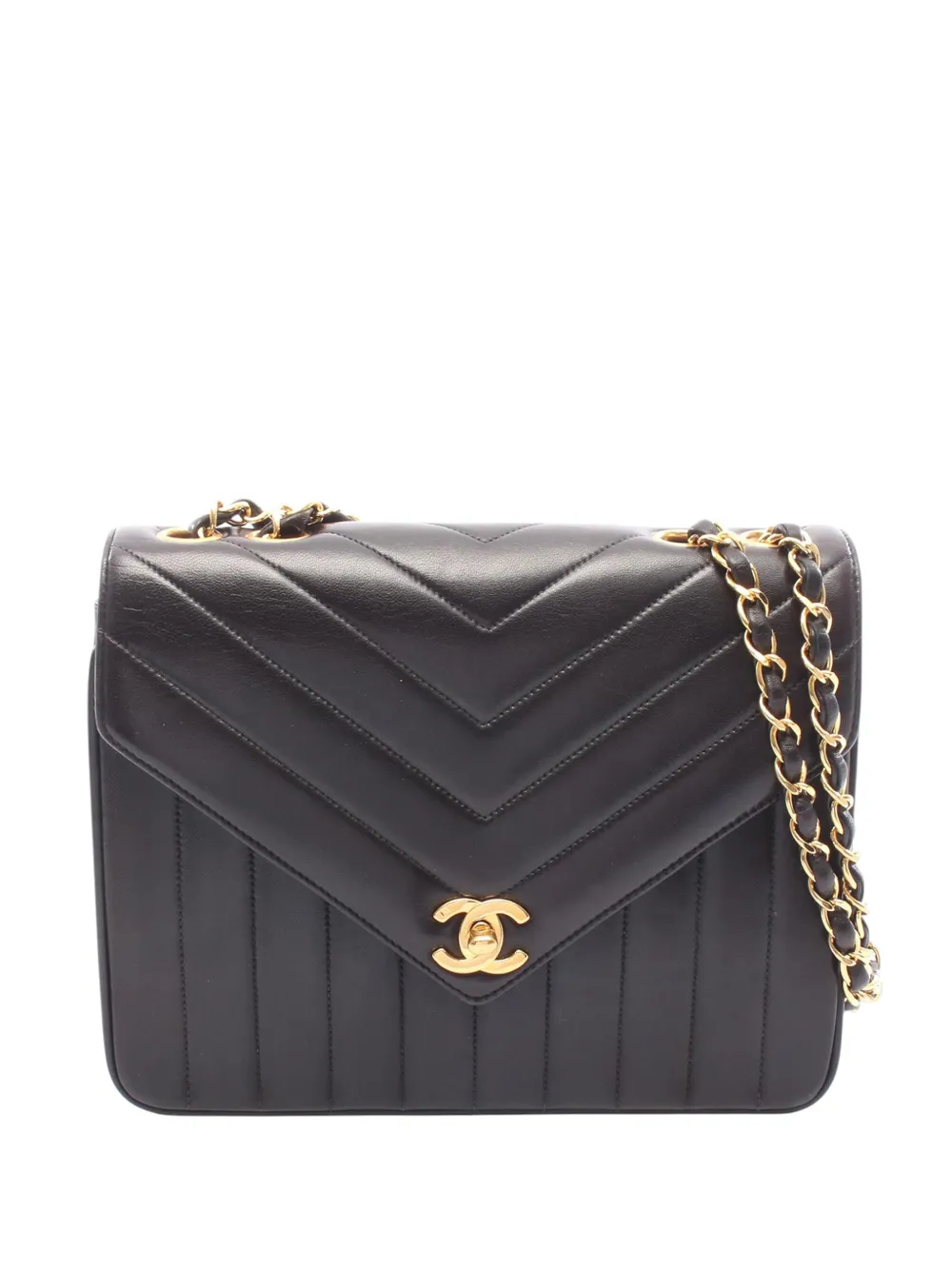 CHANEL Pre-Owned 1991-1994 Quilted Lambskin Mademoiselle Flap shoulder bag - Nero