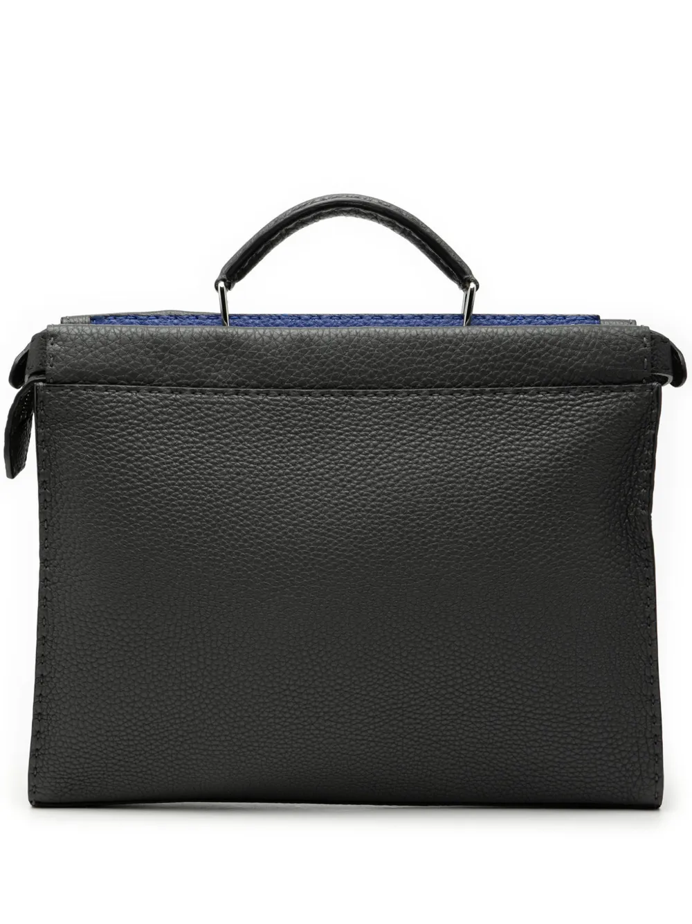 Fendi Pre-Owned 2000-2010 Large Leather Selleria Peekaboo Iconic Fit Bag business bag - Nero