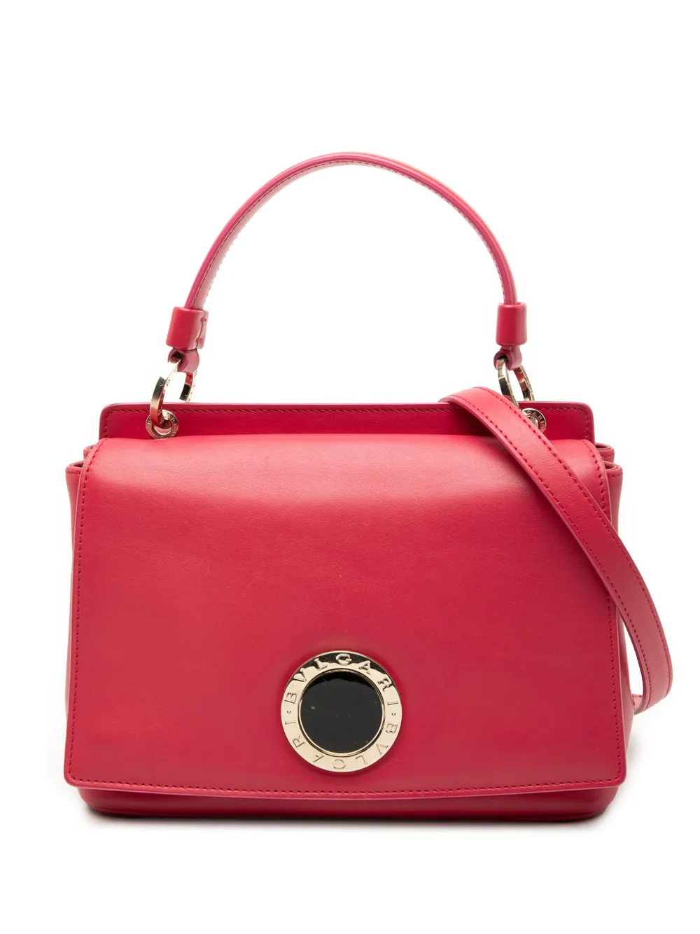 Bvlgari Pre-Owned 2010-2025 Leather Duet Top Handle Bag satchel - Rosa