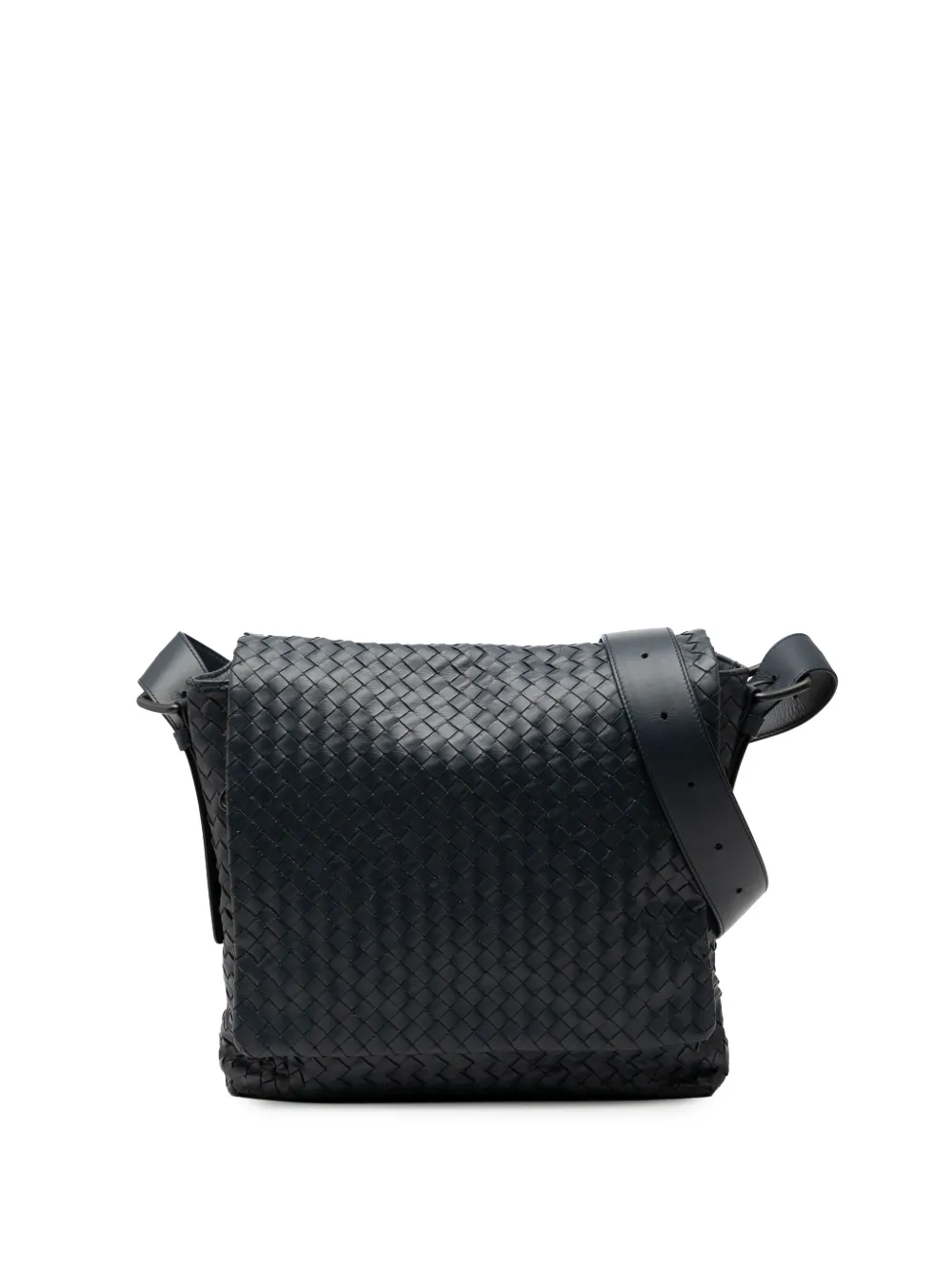 Bottega Veneta Pre-Owned 2010-2025 Nappa Intrecciato Flap crossbody bag - Nero