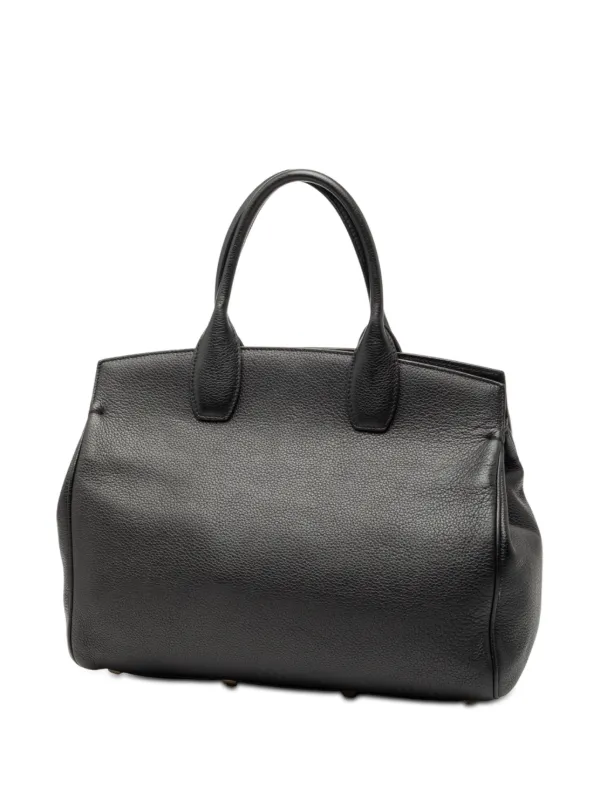 Ferragamo Pre-Owned 2010-2025 レザー スタジオ サッチェルバッグ