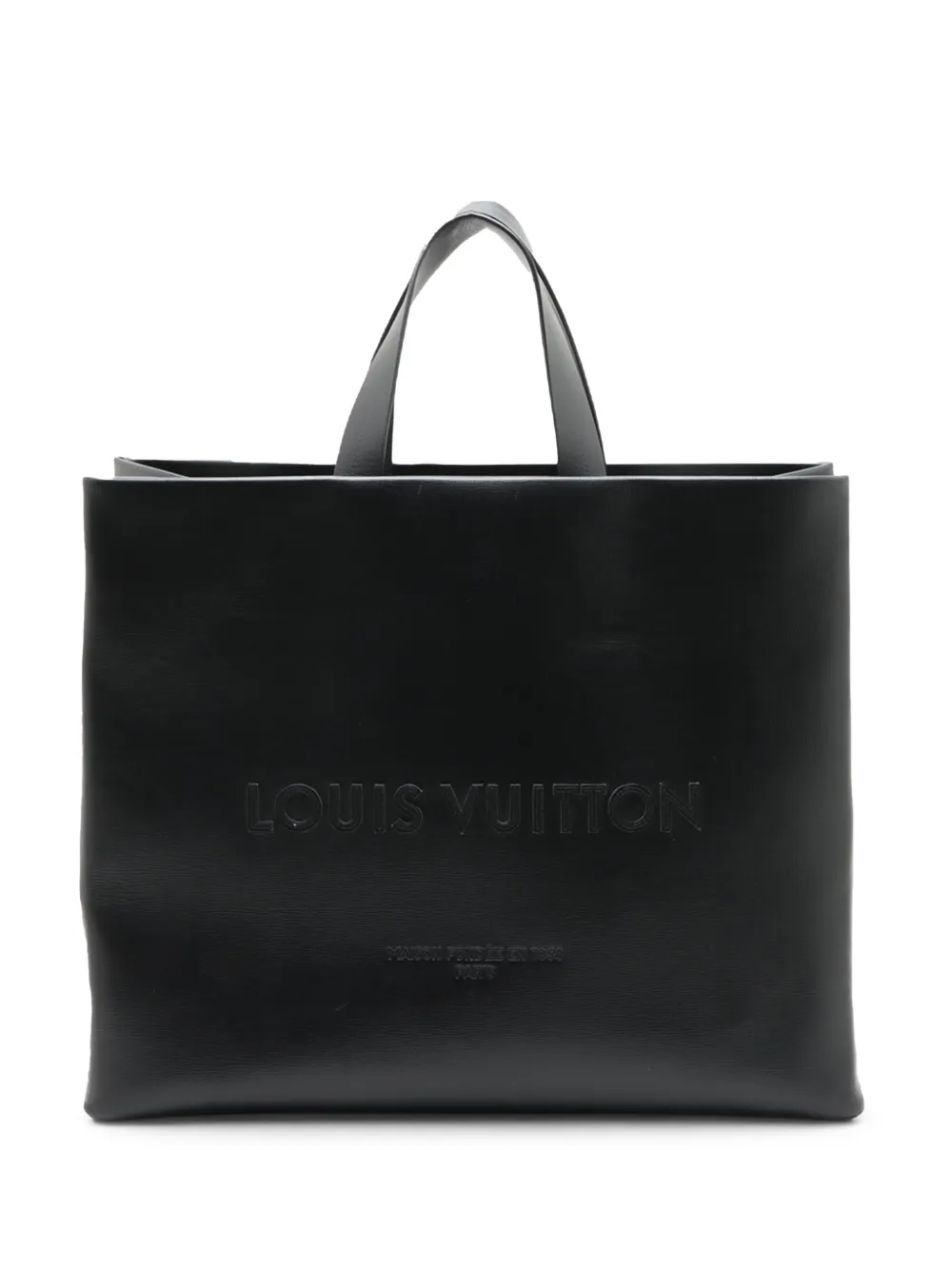 Louis Vuitton Pre-Owned 2021-2026 Calfskin Shopper Tote MM satchel - Nero
