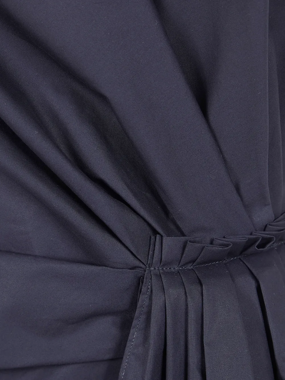  Mantu Draped Knot-detail Top - Black 