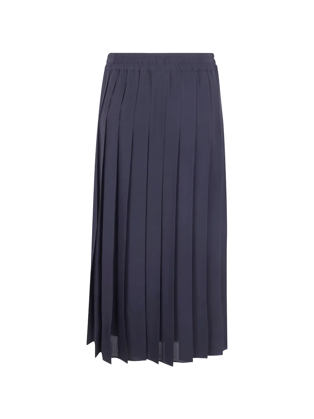 Pleated Drawstring Midi Skirt
