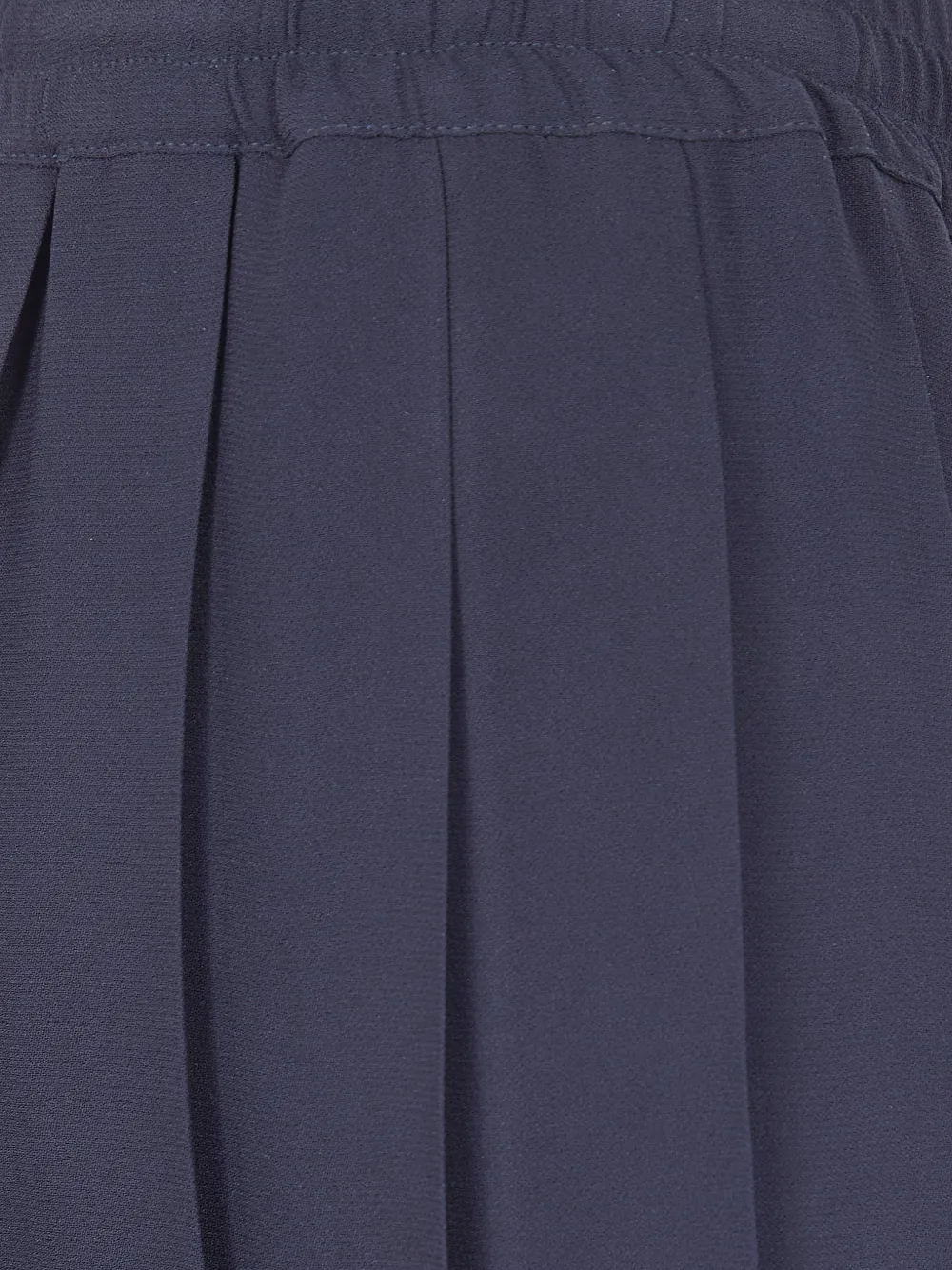 Pleated Drawstring Midi Skirt