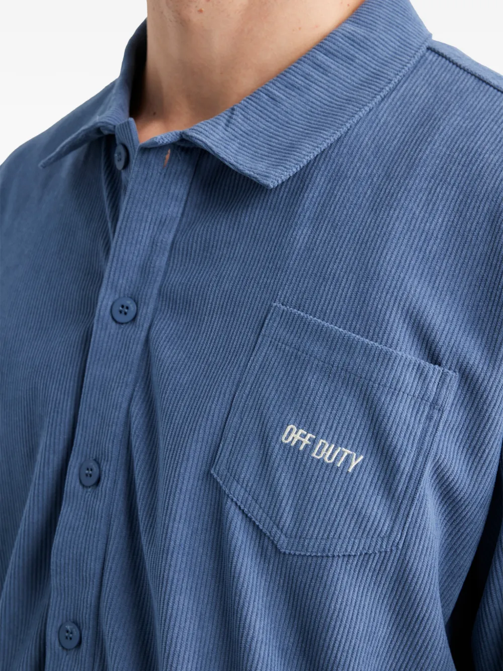 Off Duty Overhemd met zak Blauw