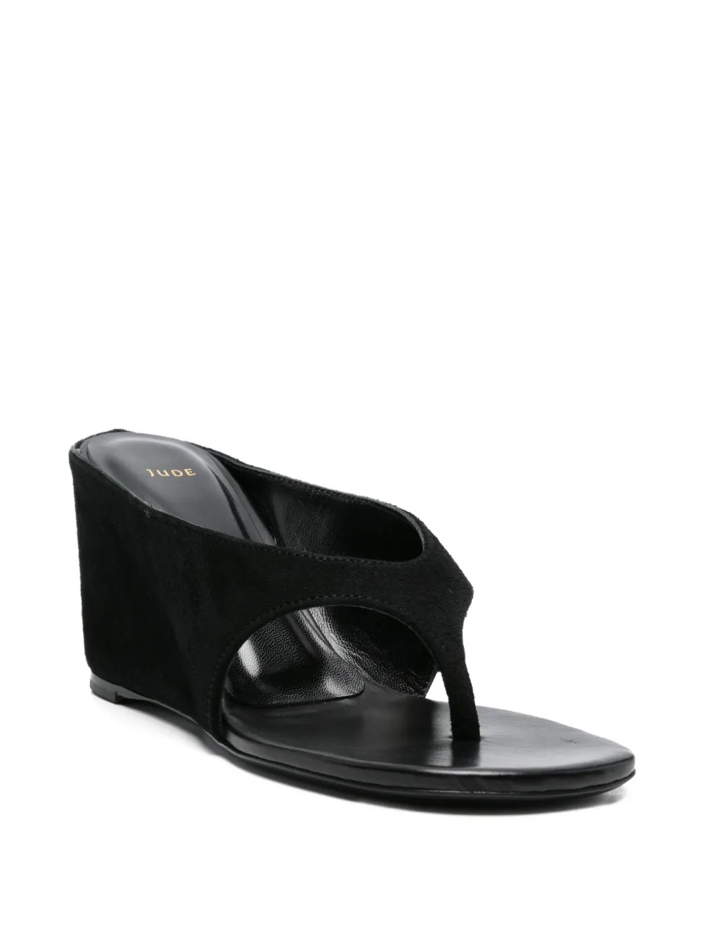 Jude Yaga wedge sandals Zwart