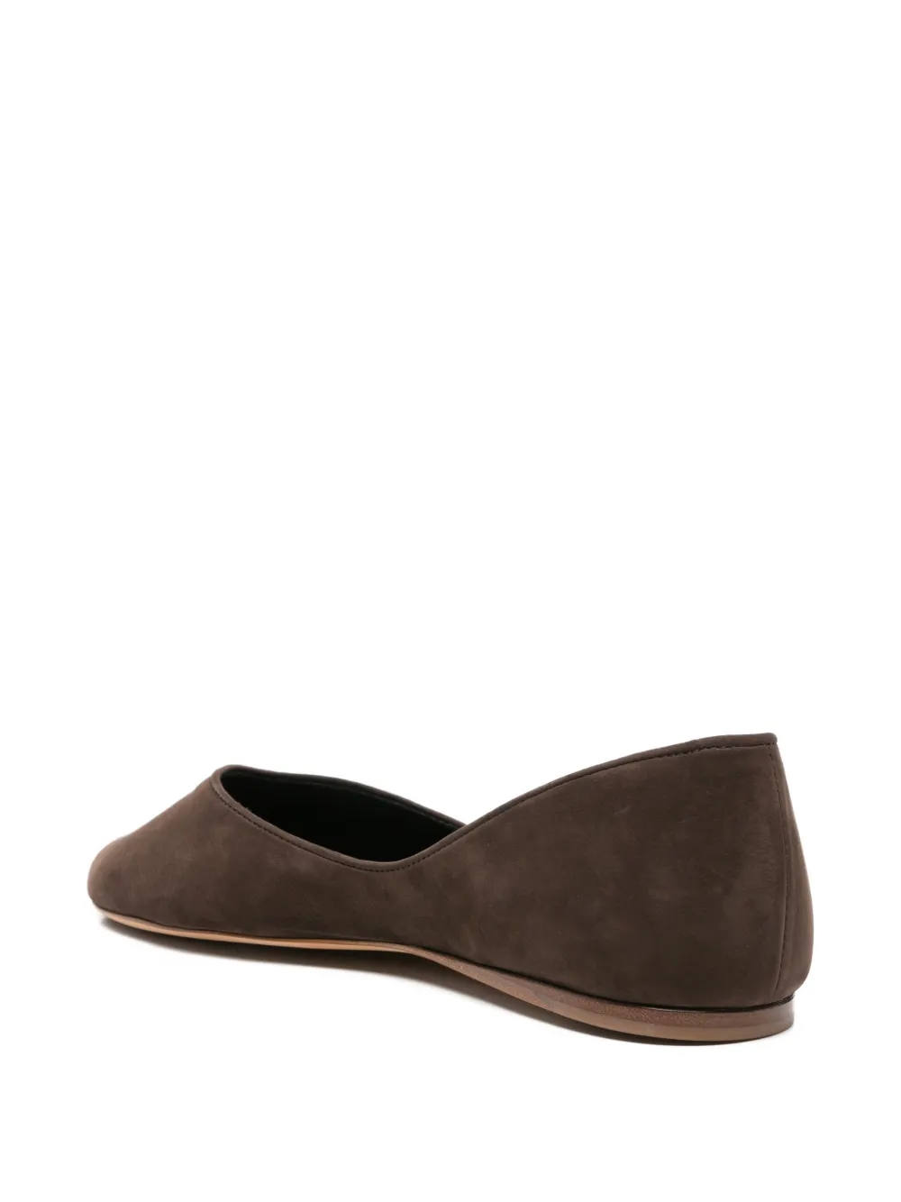  Jude Open-toe Ballet Flats - Brown 