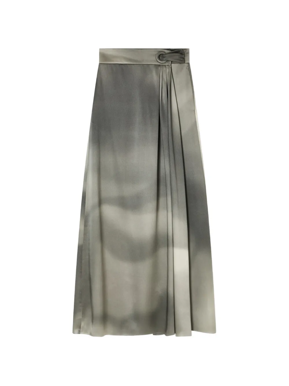 Giorgio Armani pleated maxi skirt - Grigio