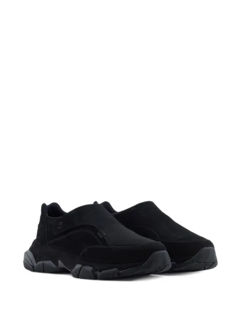 Giorgio Armani suede slip-on sneakers