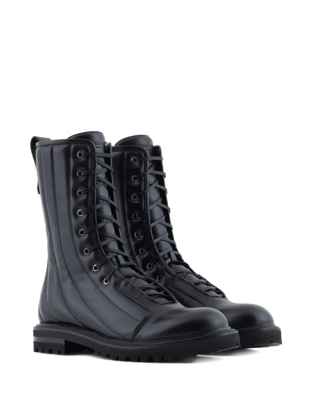 Giorgio Armani Combat boots Zwart