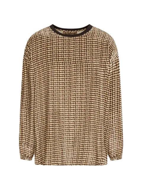 Giorgio Armani check-pattern long-sleeve shirt