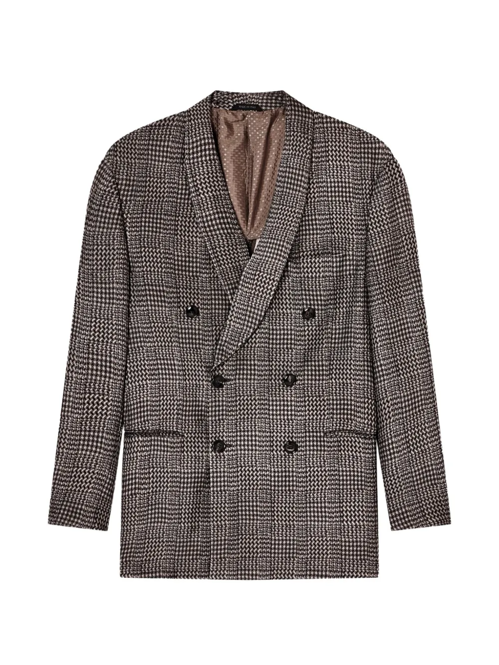 Giorgio Armani double-breasted coat - Marrone