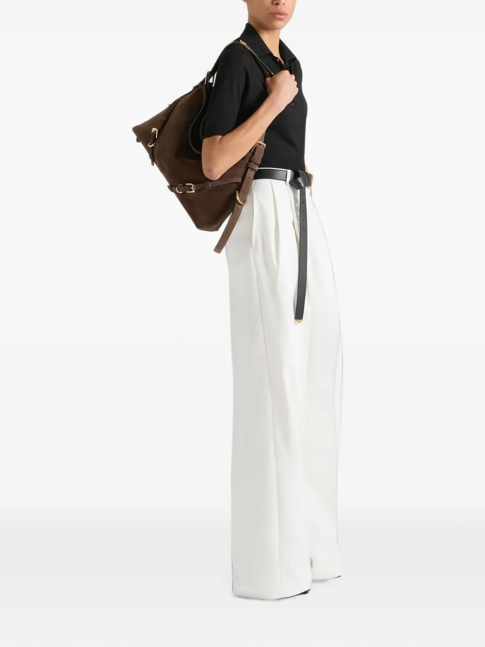 Givenchy Voyou medium tas Bruin