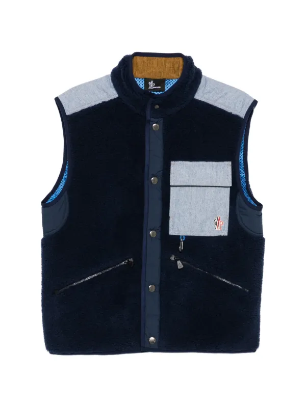 Moncler Grenoble チェストポケット ベスト | ブルー | FARFETCH JP