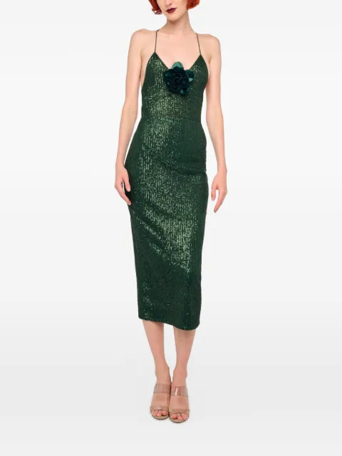 Norma Kamali falda midi con cierre