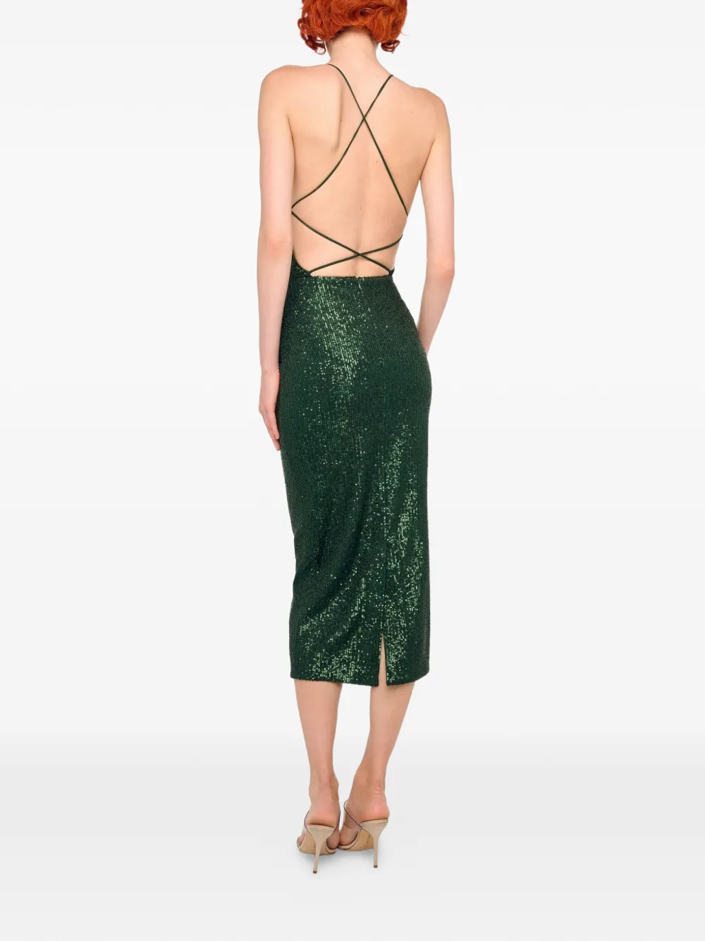 Zip-Fastening Midi Skirt