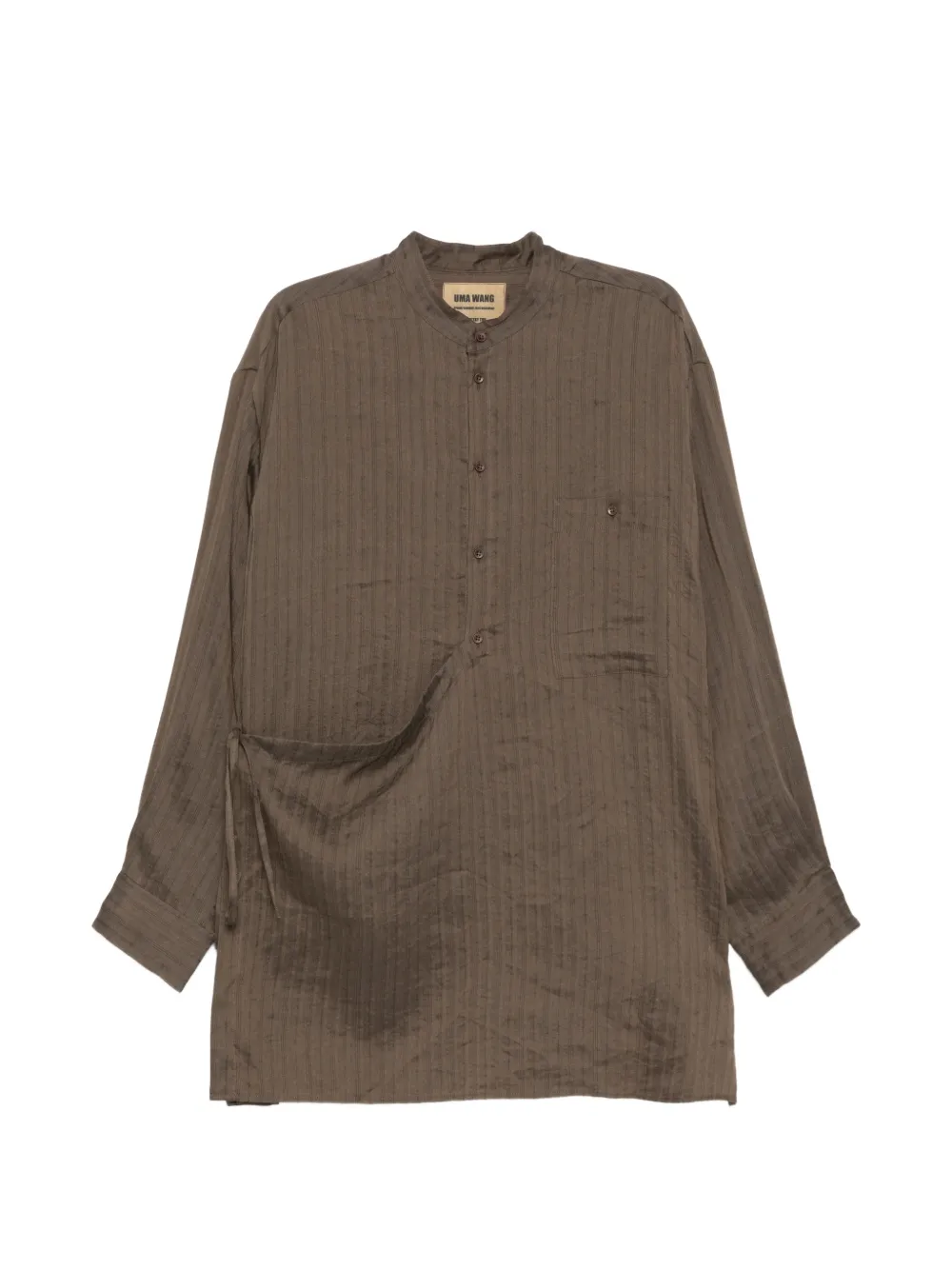 Uma Wang tapestry shirt - Marrone