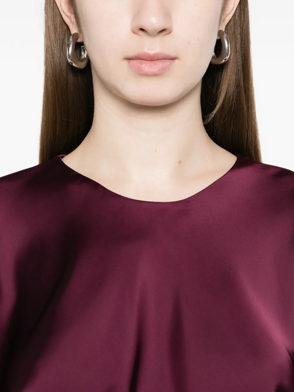 Norma Kamali Obie mini-jurk Paars