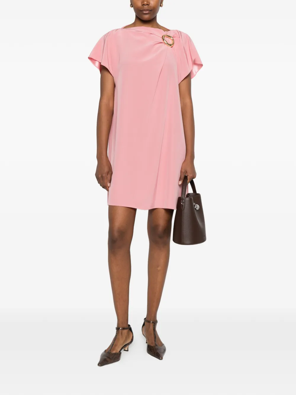 JOSEPH Anika mini-jurk met ringdetail Roze