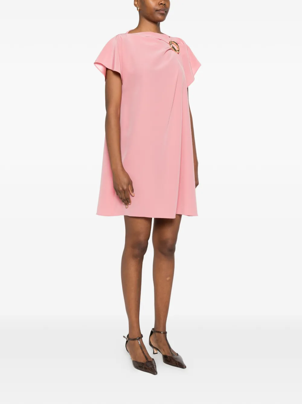 JOSEPH Anika mini-jurk met ringdetail Roze