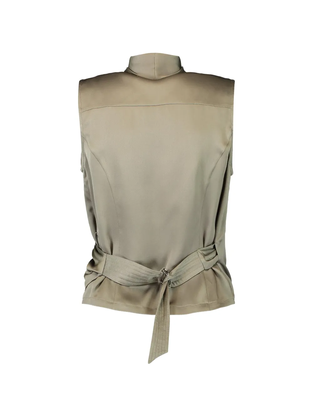 Wrap Sleeveless Blouse
