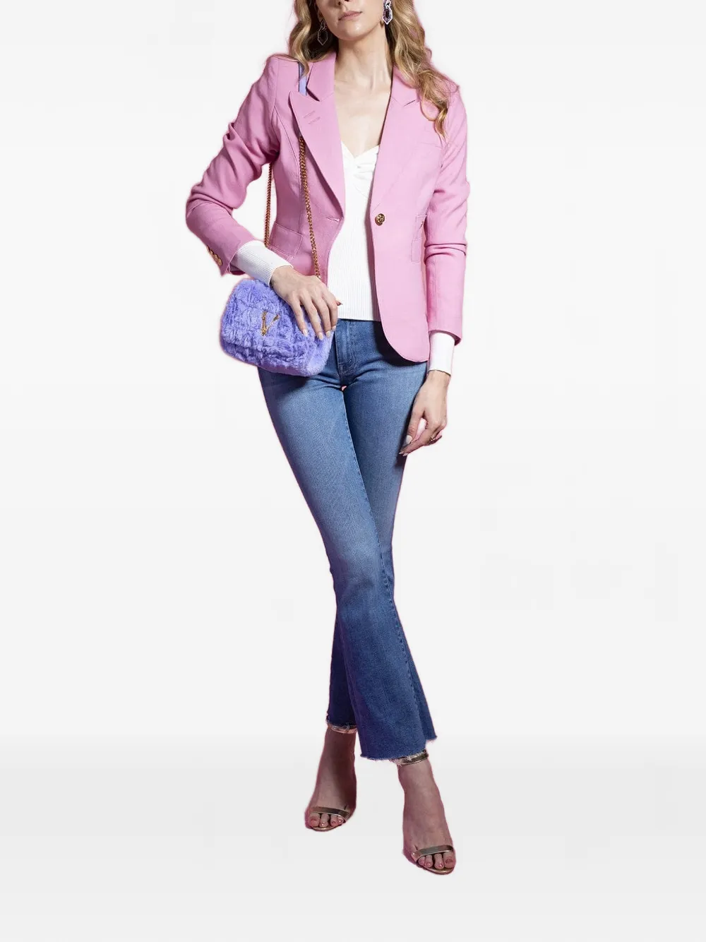  Smythe Buttoned Blazer - Pink 
