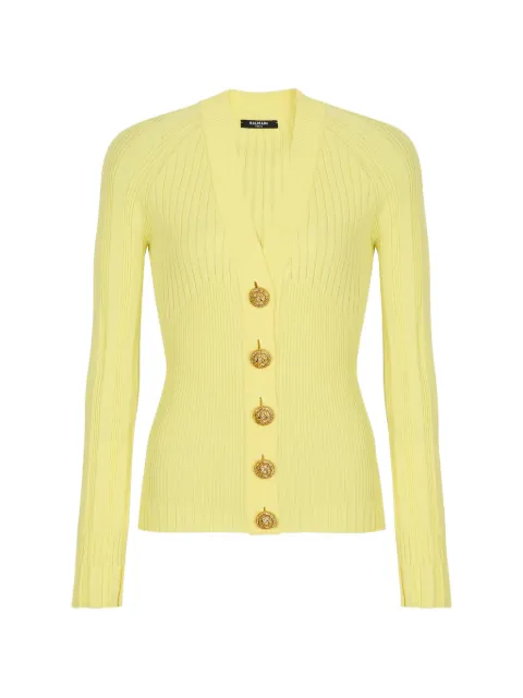 Balmain cárdigan con botones y cuello en V