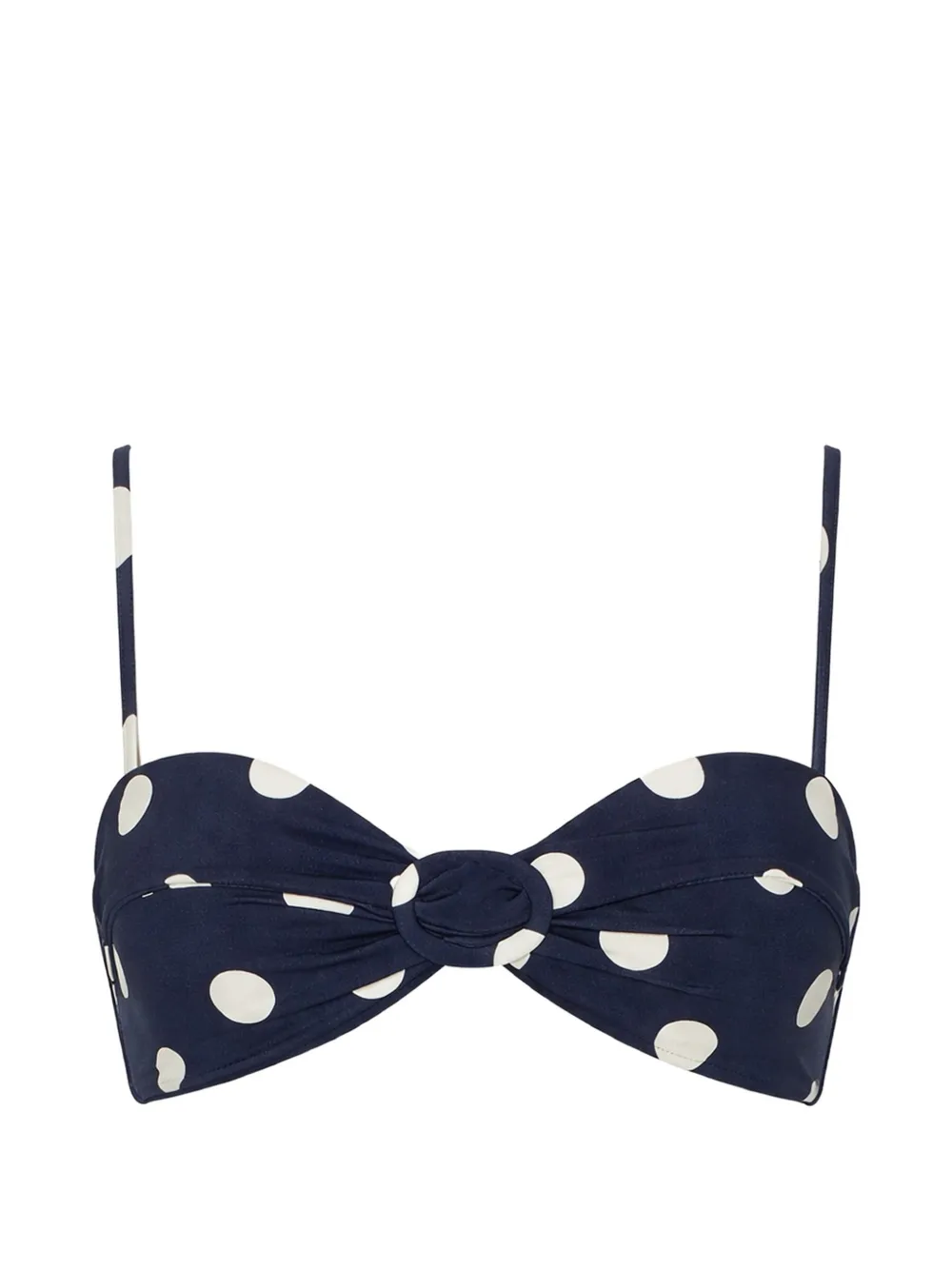 Cult Gaia polka-dot knot bikini top - Blu