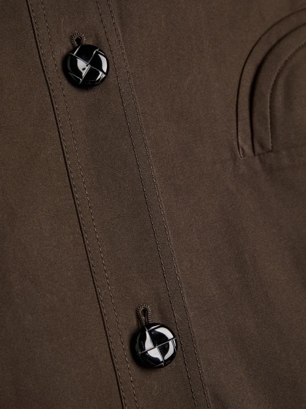  Blazé Milano Cotton Coat - Brown 