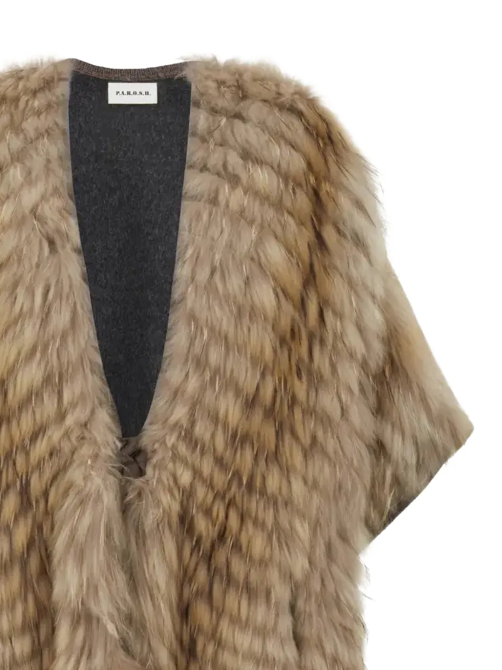 P.a.r.o.s.h. Fur Gilet - Neutrals 