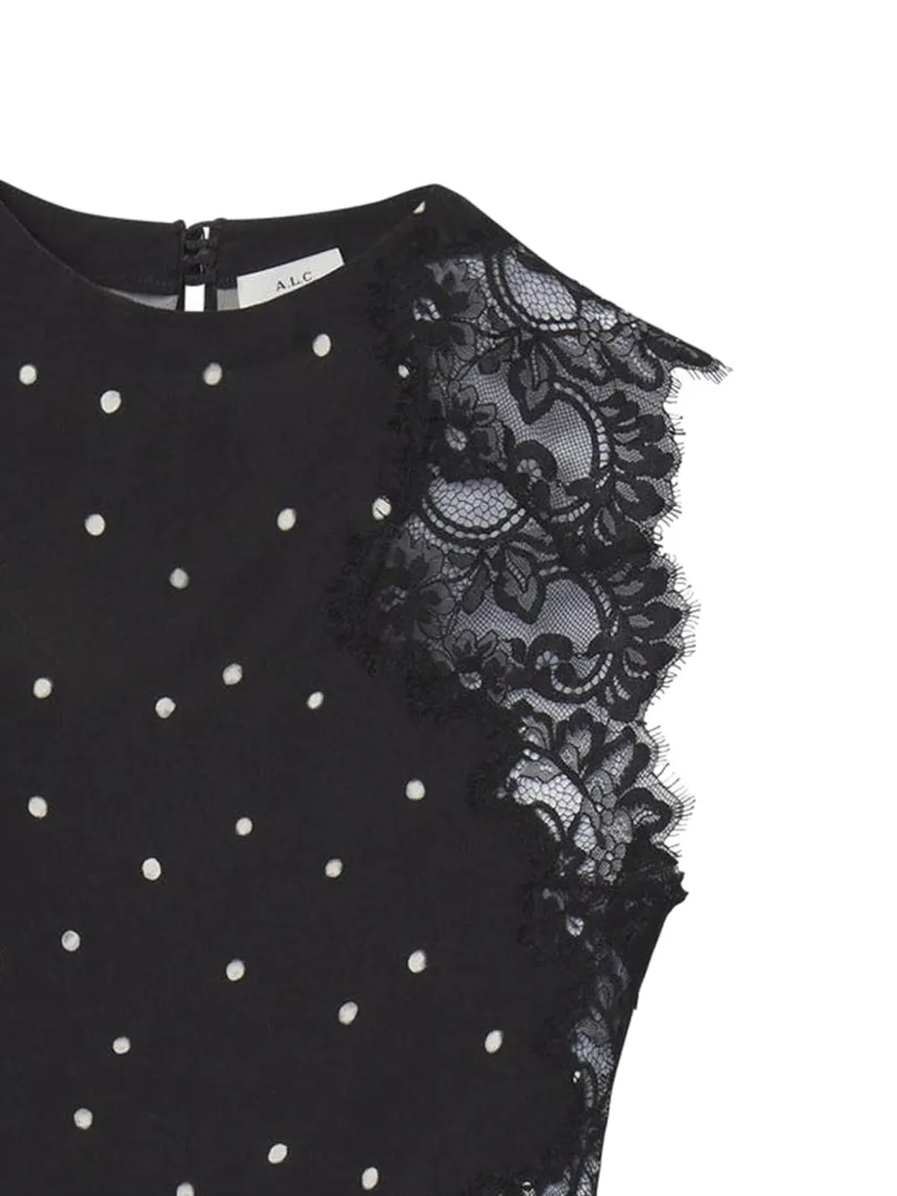  A.l.c. Polka-dot Lace Gracie Top - Black 