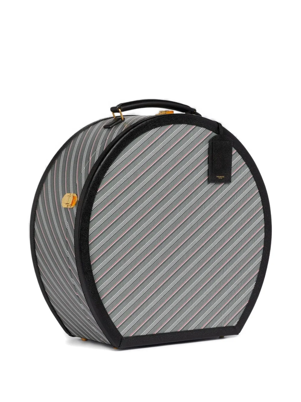  Thom Browne Monogram Hat Box Striped - Grey 