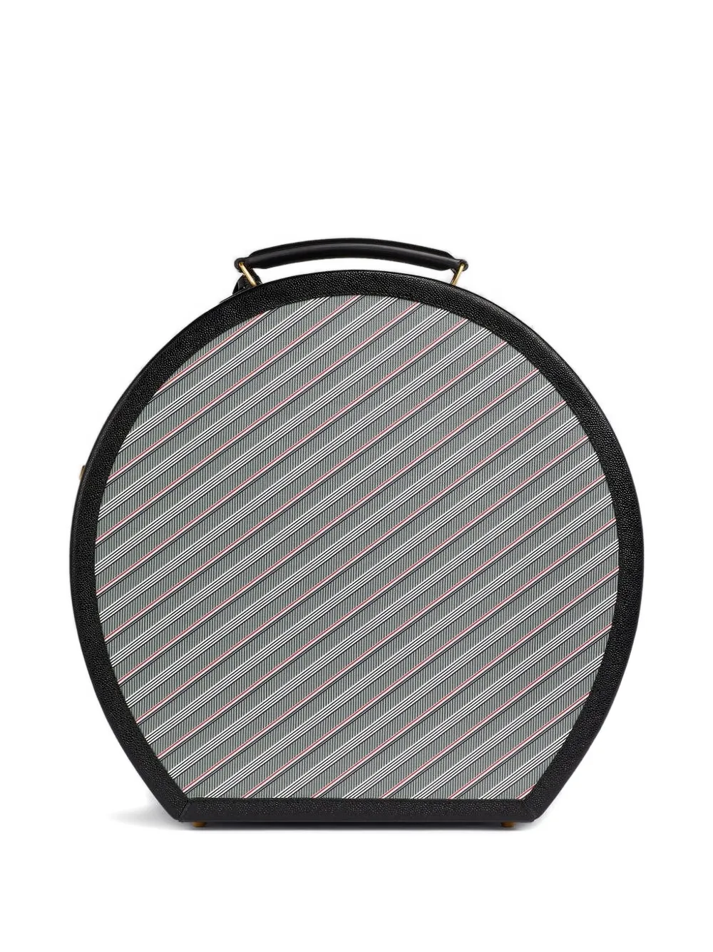  Thom Browne Monogram Hat Box Striped - Grey 