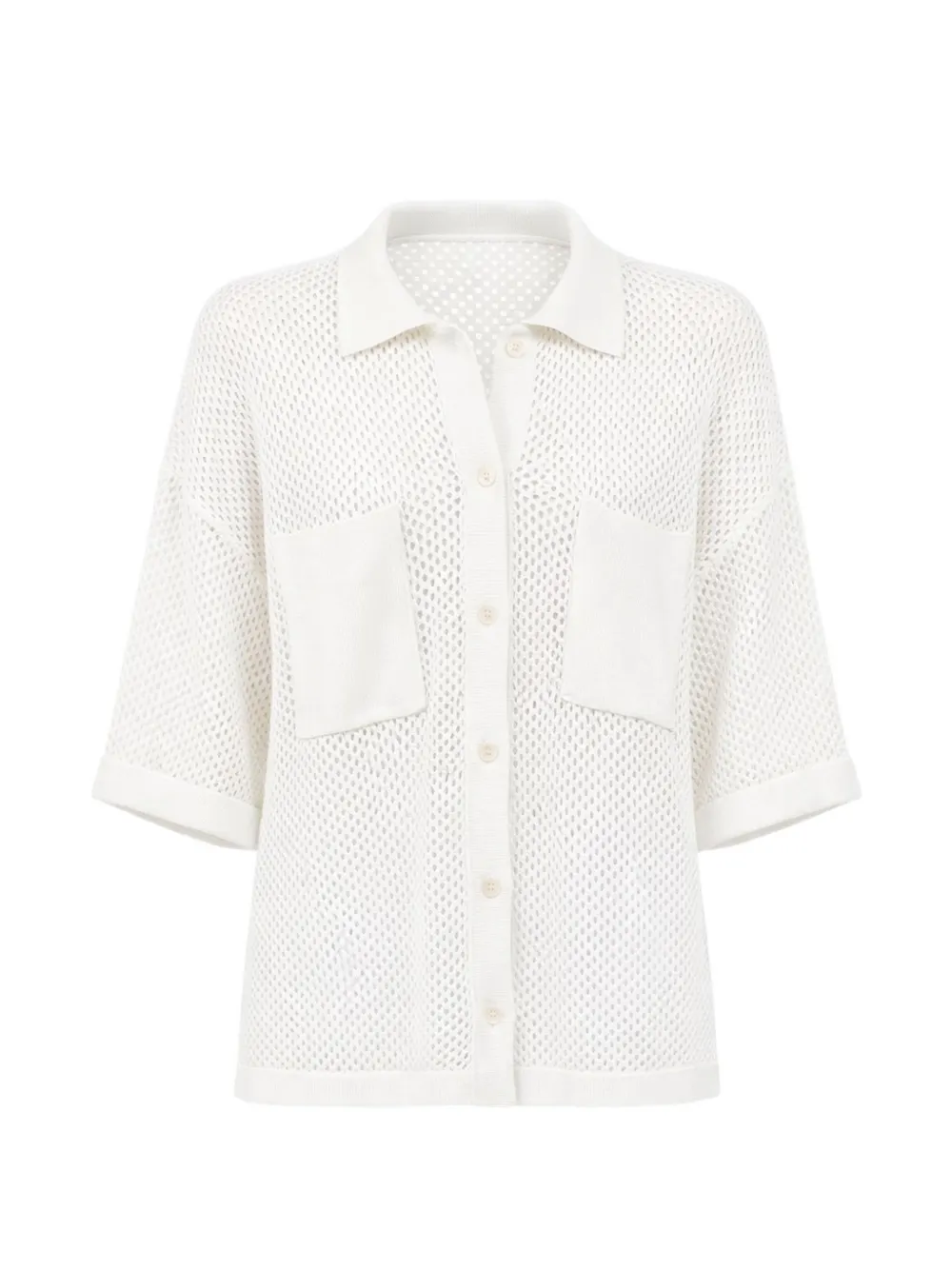 Allude chest-pockets button-fastening shirt - Bianco