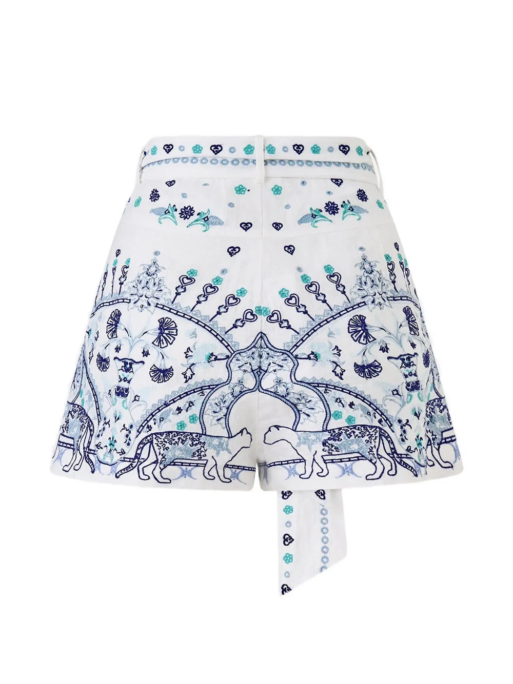 Camilla Shorts met print Wit