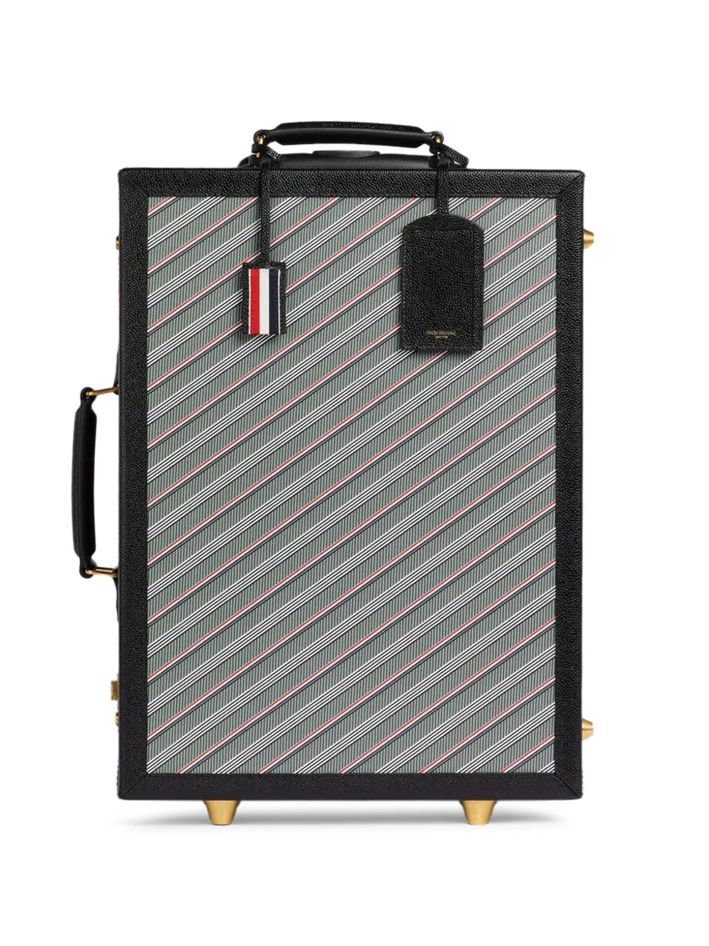  Thom Browne Stripe-pattern Luggage - Grey 