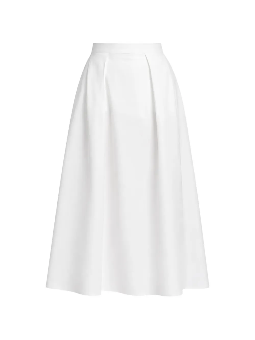 Elie Saab poplin midi skirt - Bianco