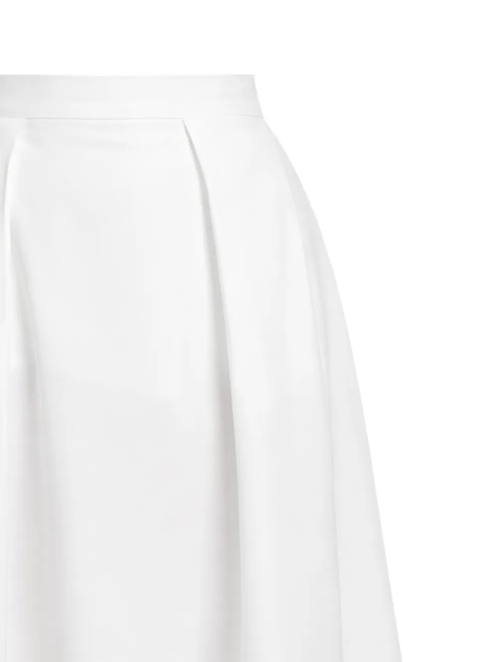  Elie Saab Poplin Midi Skirt - White 
