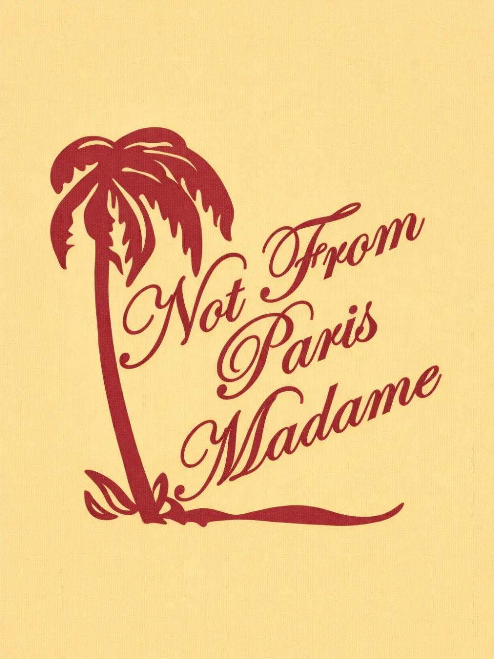 Drôle De Monsieur T-shirt met logoprint Geel