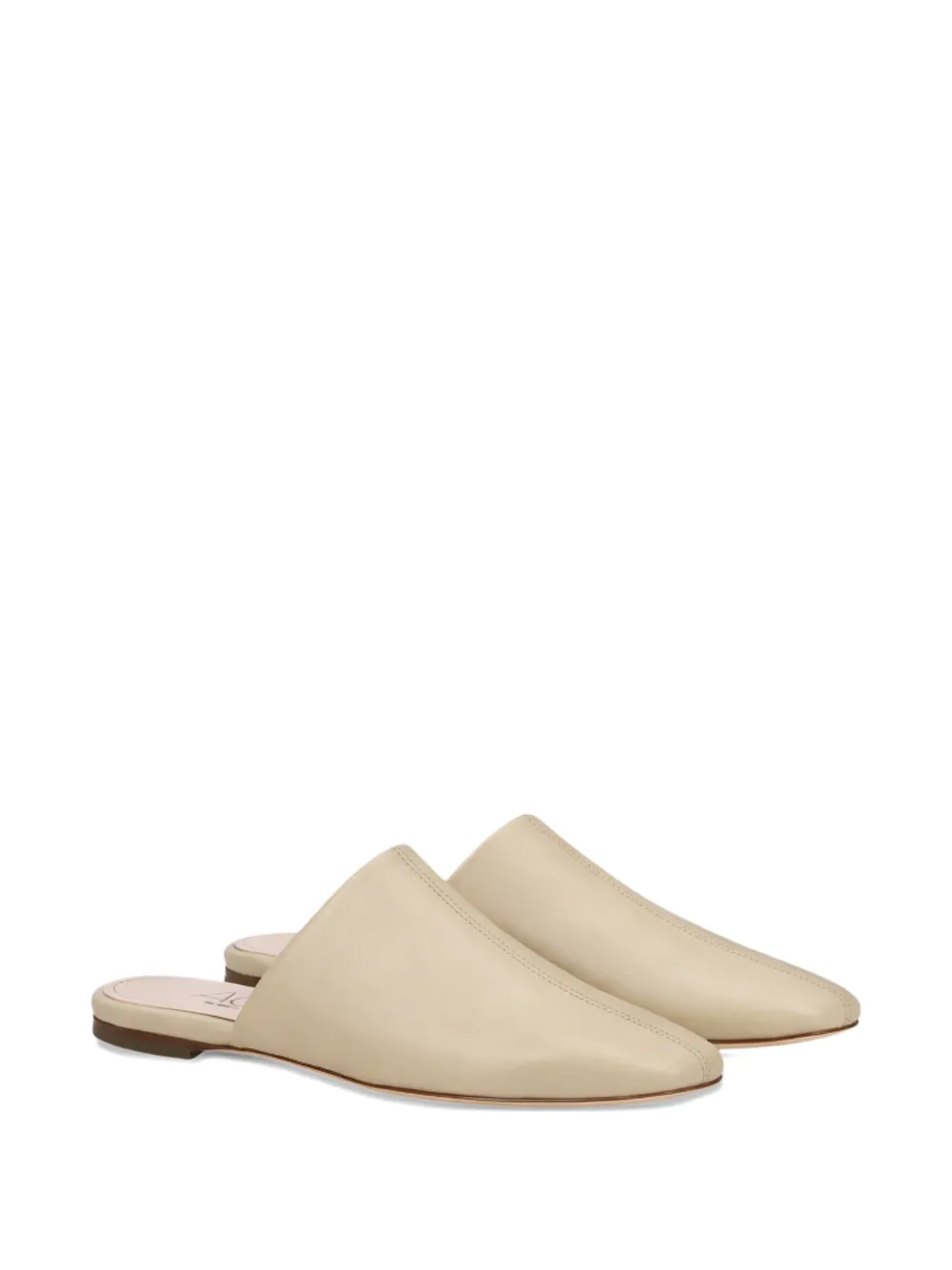 AGL square-toe mules Beige