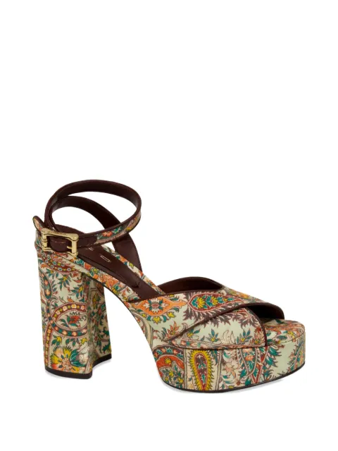 ETRO paisley-print buckle sandals