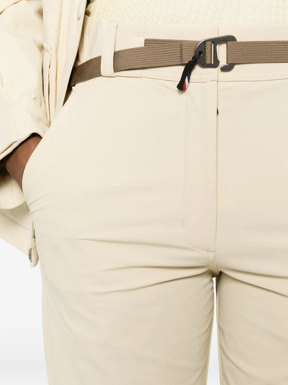 Moncler Grenoble Skibroek met ceintuur Beige