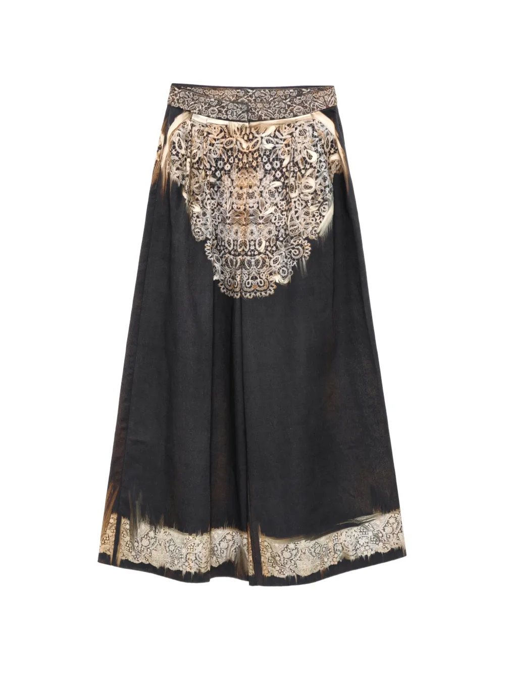 IA LONDON floral print trousers - Nero