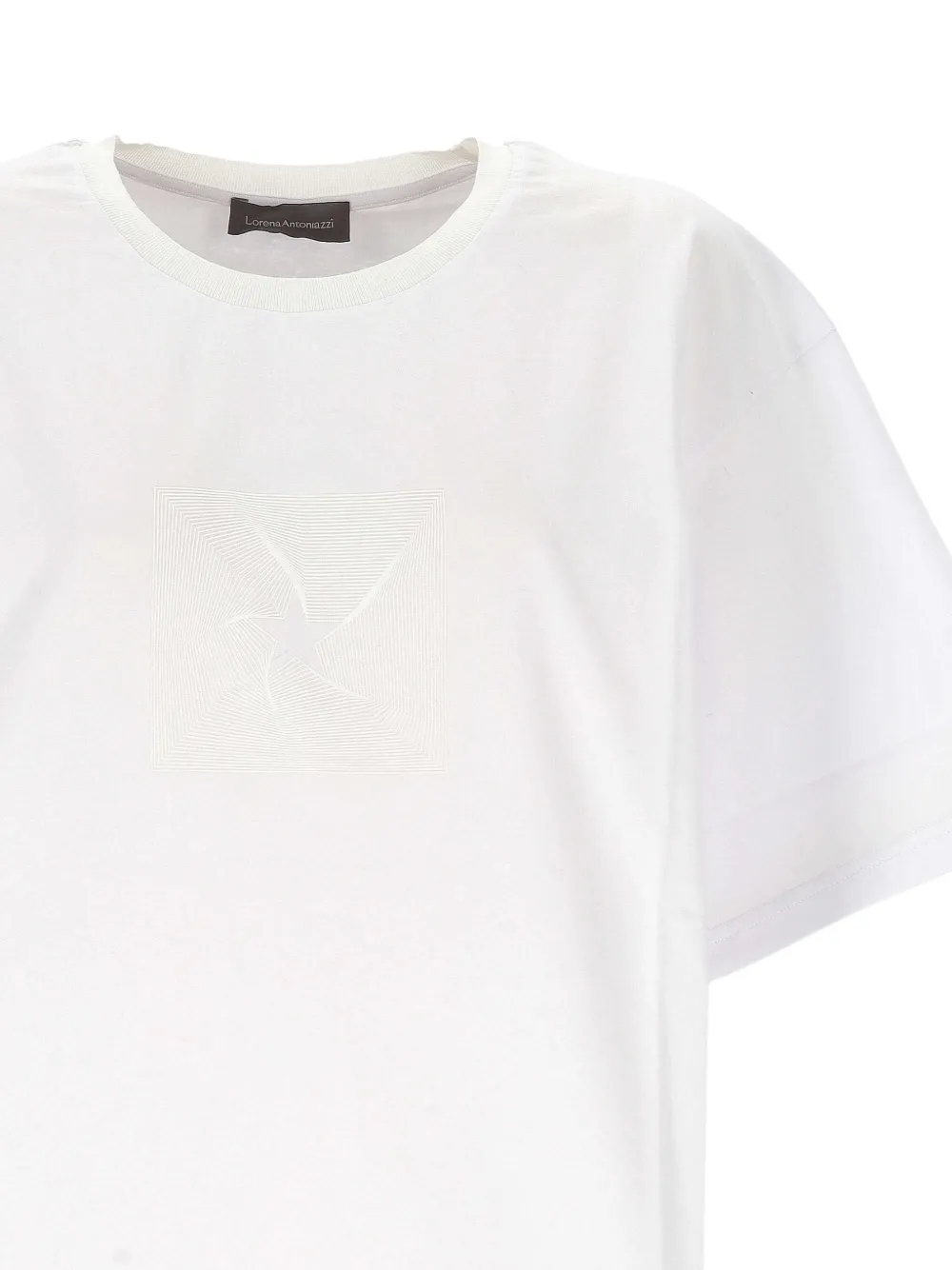  Lorena Antoniazzi Graphic Insert T-shirt - White 